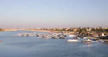 Beautiful view of the residential complex Marina in the center of El Alamein, Egypt