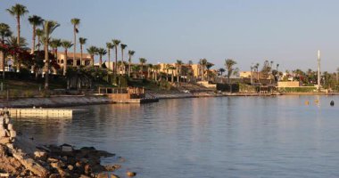 Beautiful view of the residential complex Marina in the center of El Alamein, Egypt