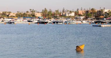 Beautiful view of the residential complex Marina in the center of El Alamein, Egypt