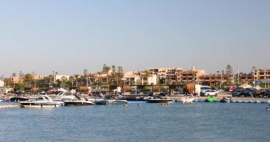 Beautiful view of the residential complex Marina in the center of El Alamein, Egypt
