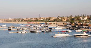 Beautiful view of the residential complex Marina in the center of El Alamein, Egypt