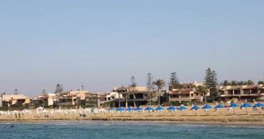 Beautiful view of the residential complex Marina in the center of El Alamein, Egypt
