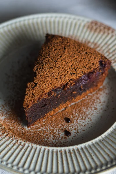초콜릿 케이크 체리가 — 스톡 사진