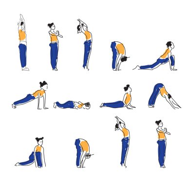 Asana Yoga Om simge lotus vektör çizim ile.