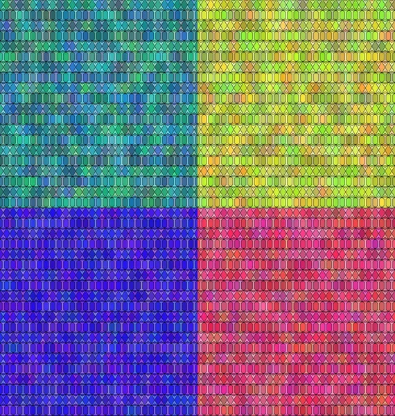 Ensemble d'arrière-plans vectoriels abstraits en mosaïque transparente de couleur dans des couleurs claires — Image vectorielle