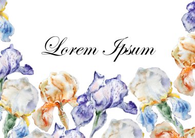 Suluboya çiçek: davetiyeli.