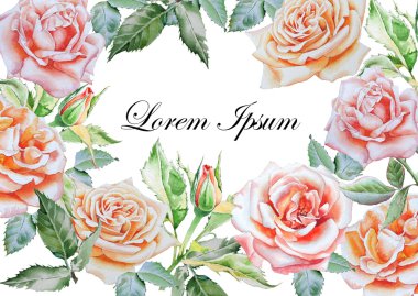 Suluboya çiçek: davetiyeli.