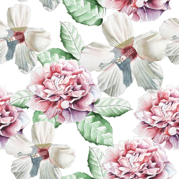 Seamless pattern with flowers. — Stock Photo, Image