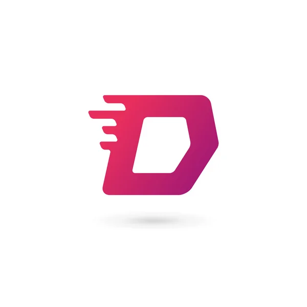 Letter D logo pictogram ontwerp template elementen — Stockvector