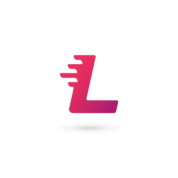 Prvky šablony návrhu ikon loga L — Stockový vektor