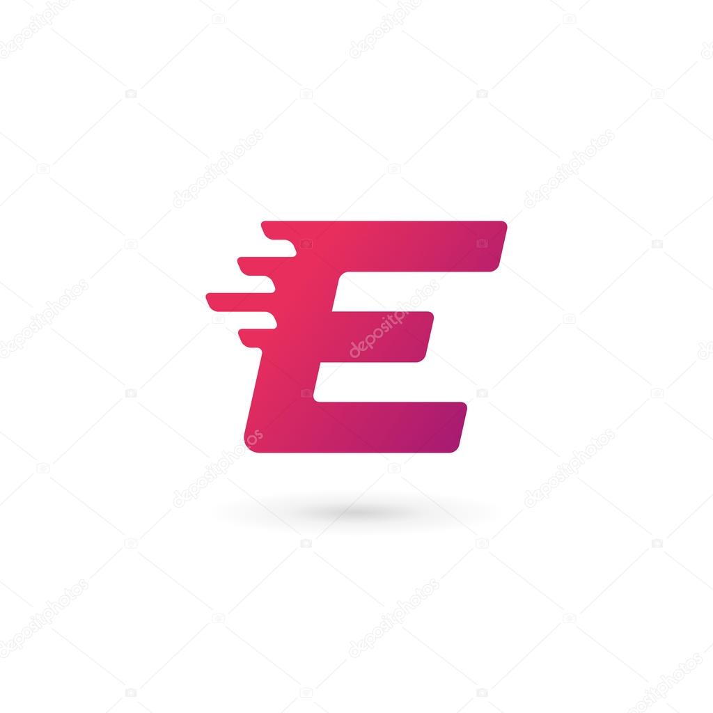 Letter E logo icon design template elements