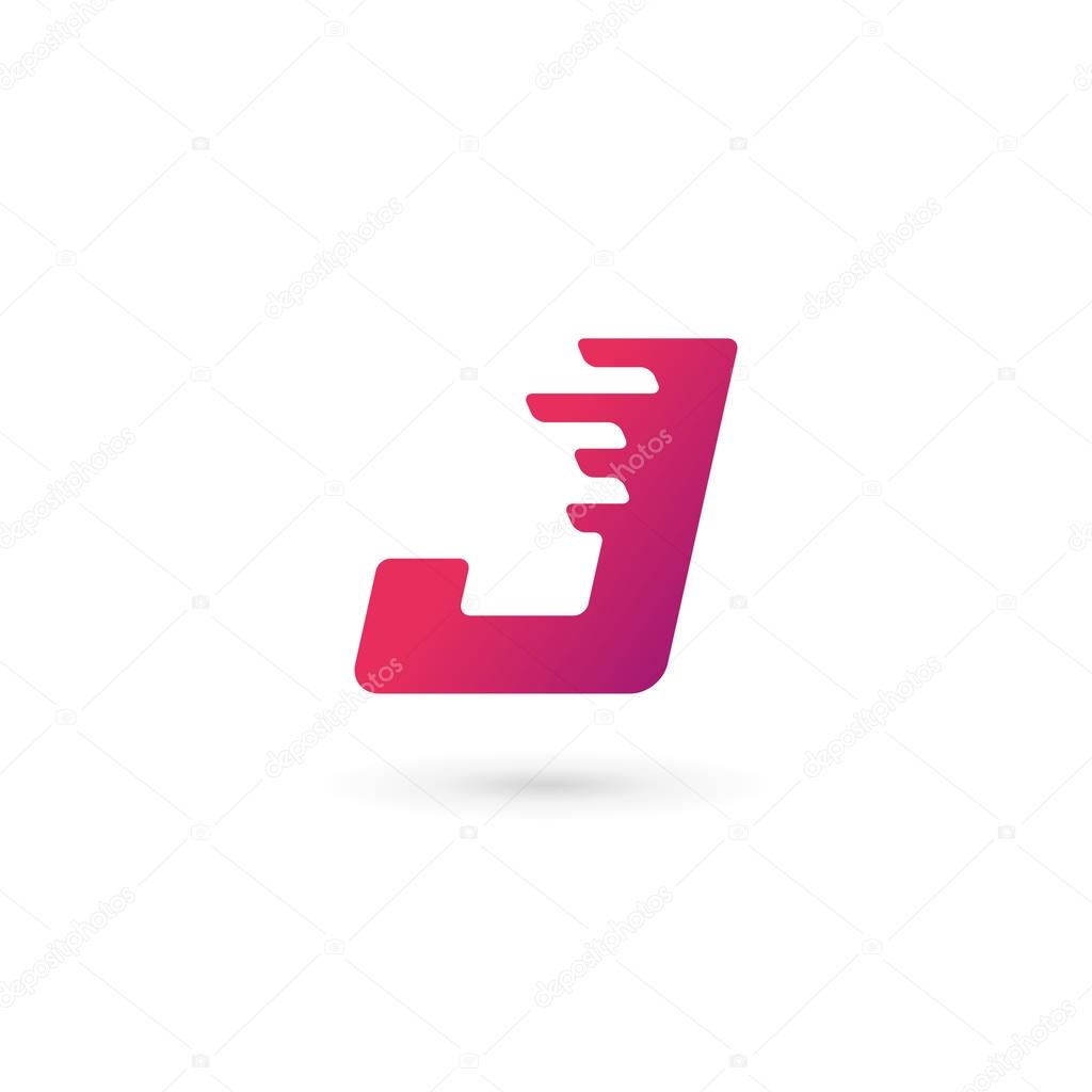 Letter J logo icon design template elements
