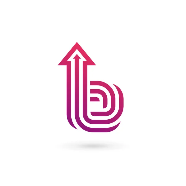 Bokstav B Logotyp Ikon Design Mall element — Stock vektor