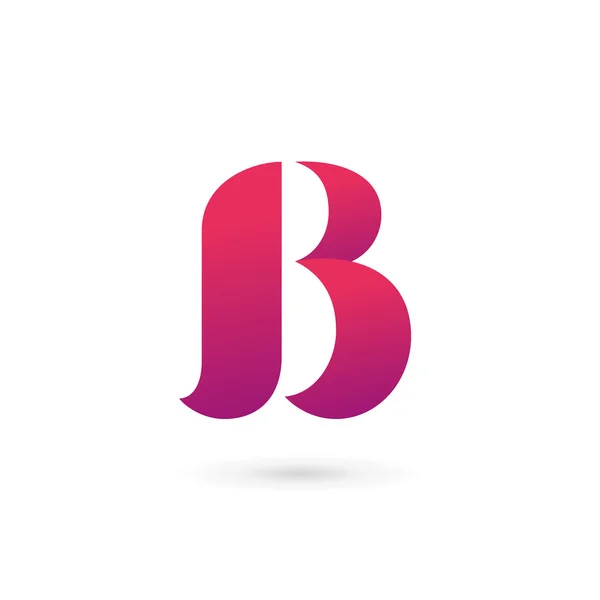 Letter B Logo pictogram ontwerp sjabloon elementen — Stockvector