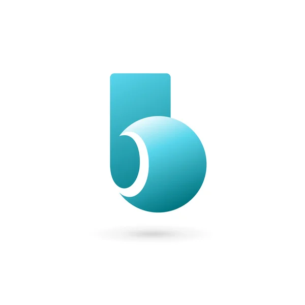 Letter B Logo pictogram ontwerp sjabloon elementen — Stockvector