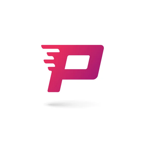 Letter P logo pictogram ontwerp template elementen — Stockvector