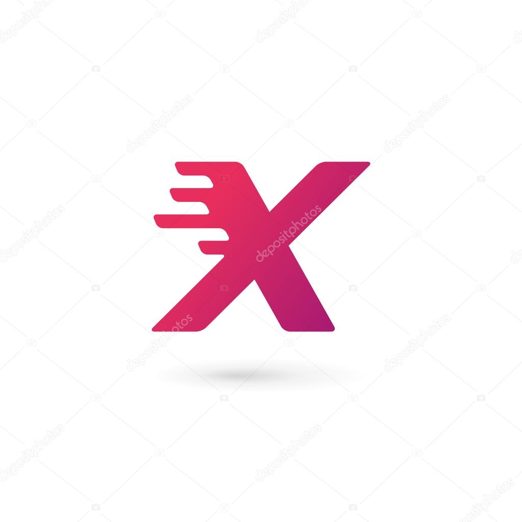 Letter X number 10 logo icon design template elements