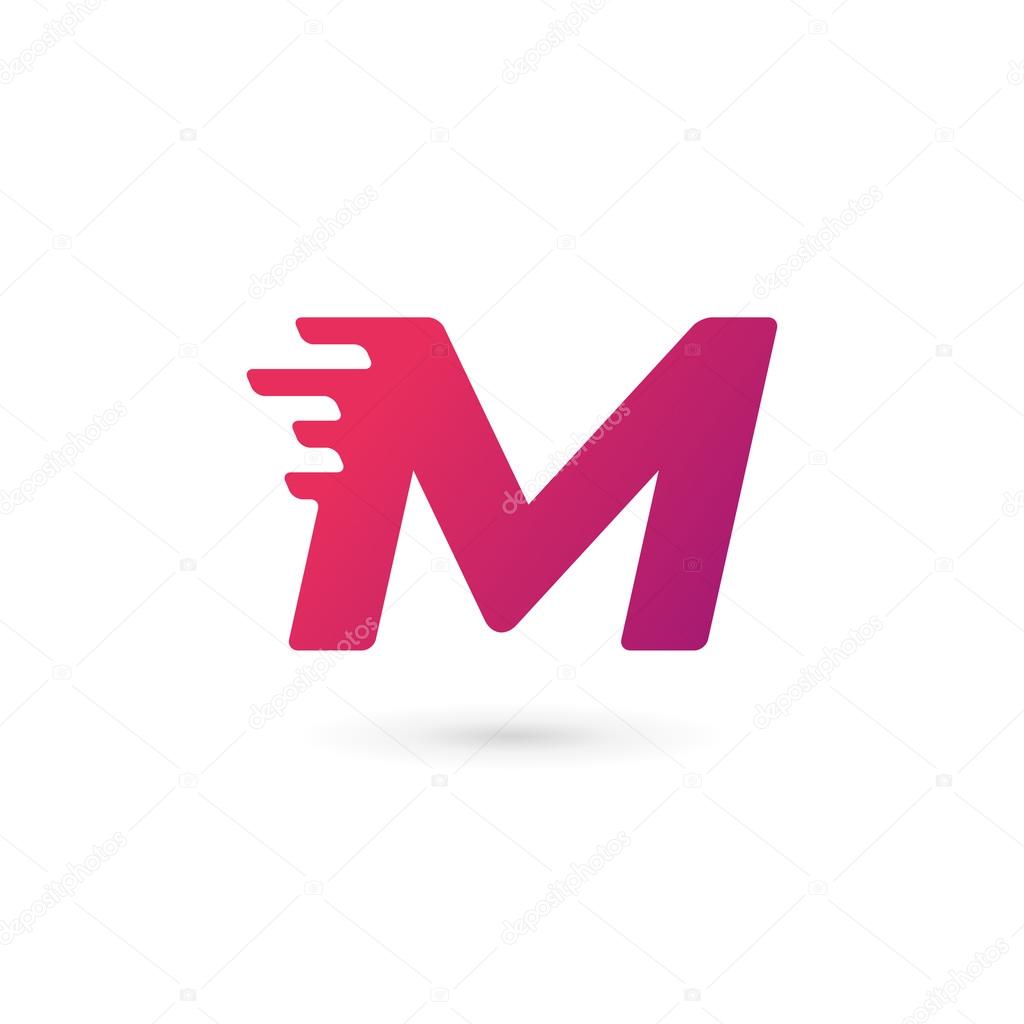 Letter M logo icon design template elements