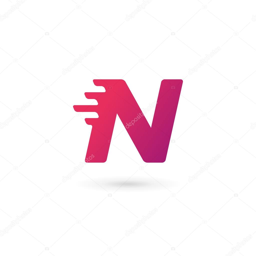 Letter N logo icon design template elements