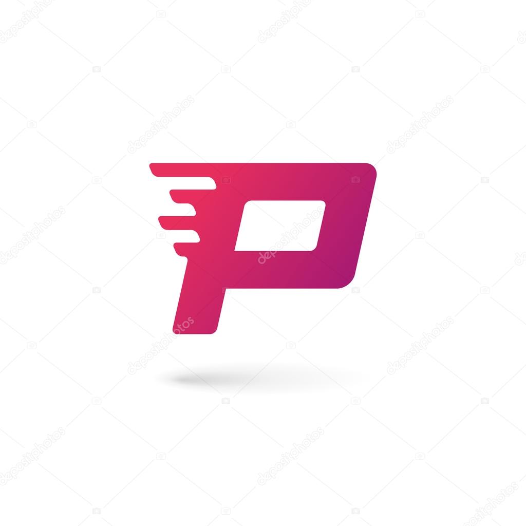 Letter P logo icon design template elements