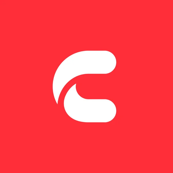 Letra C icono del logotipo elementos de plantilla de diseño — Archivo Imágenes Vectoriales