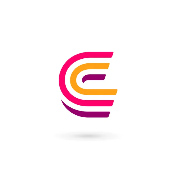 Letra C logotipo ícone design elementos de modelo —  Vetores de Stock
