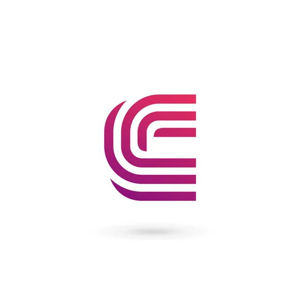 Ikona symbolu litery C elementy szablonu — Wektor stockowy