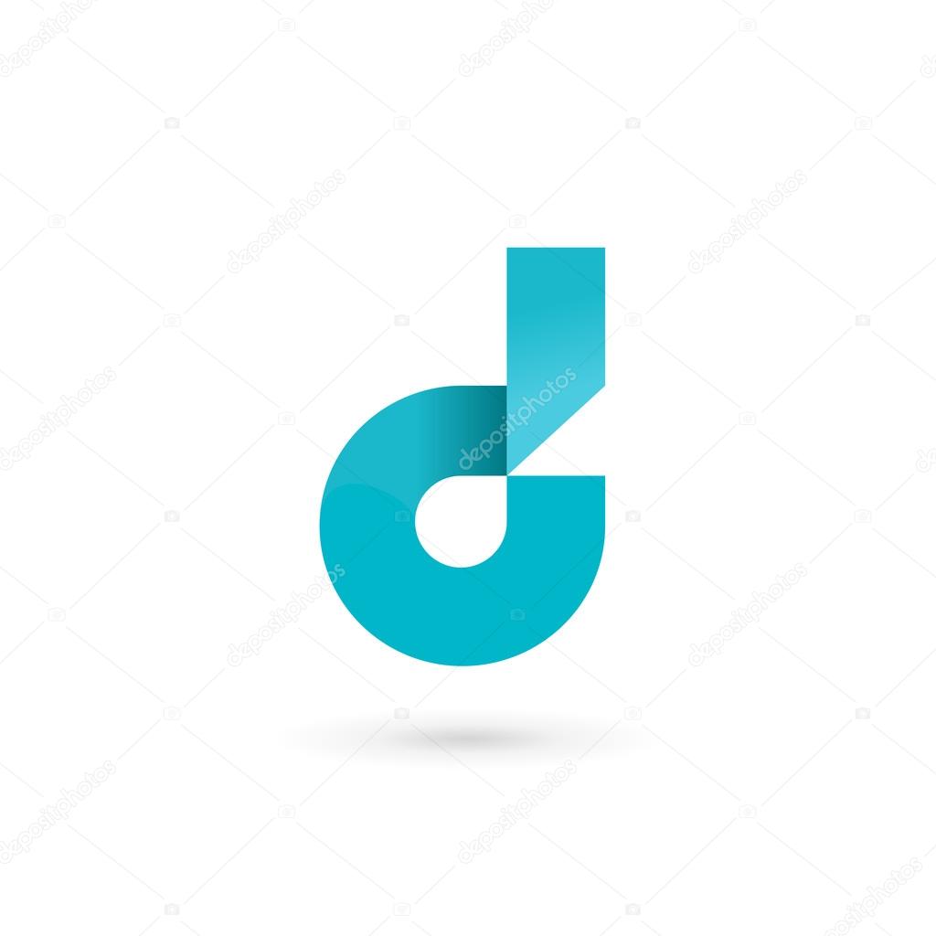 Letter D logo icon design template elements