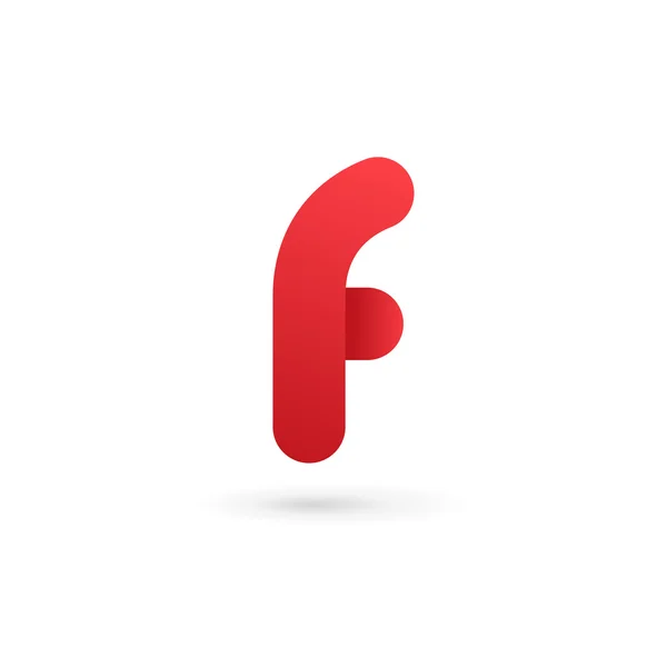 Элементы шаблона логотипа буквы F — стоковый вектор