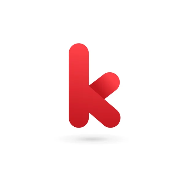 Bokstav K logotyp ikon designmall element — Stock vektor