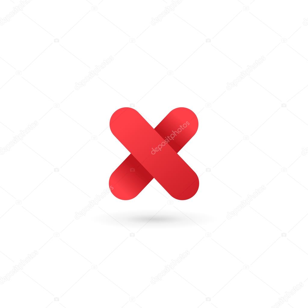 Letter X number 10 logo icon design template elements