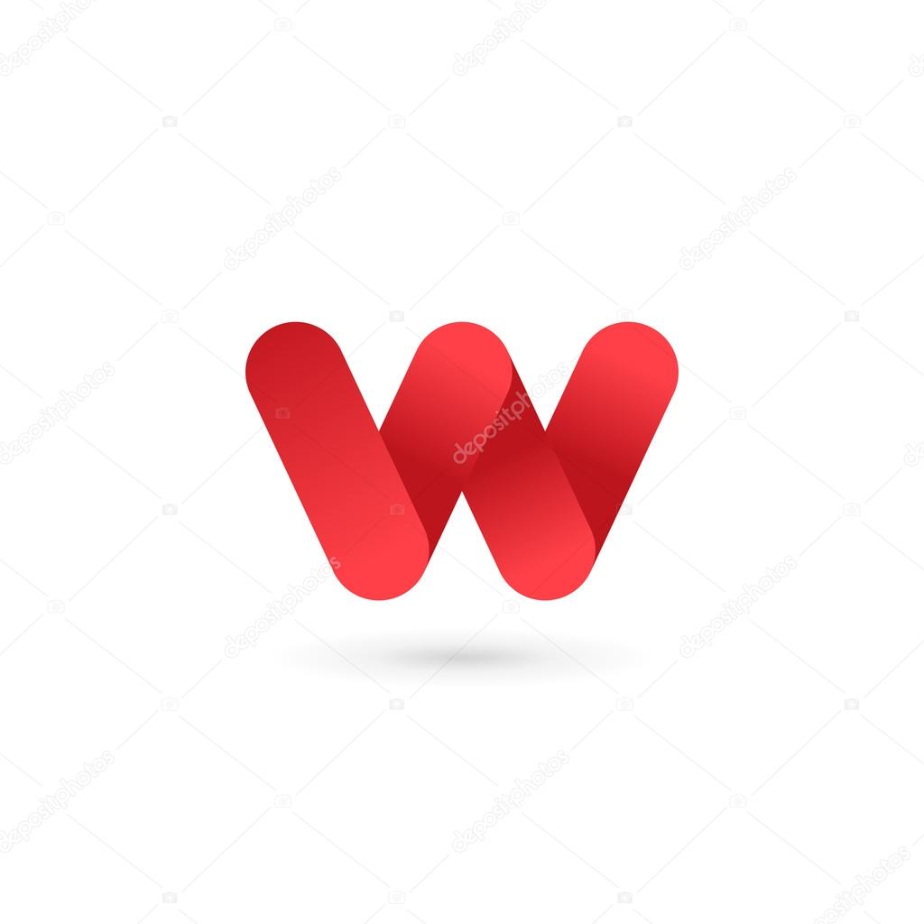 Letter W logo icon design template elements