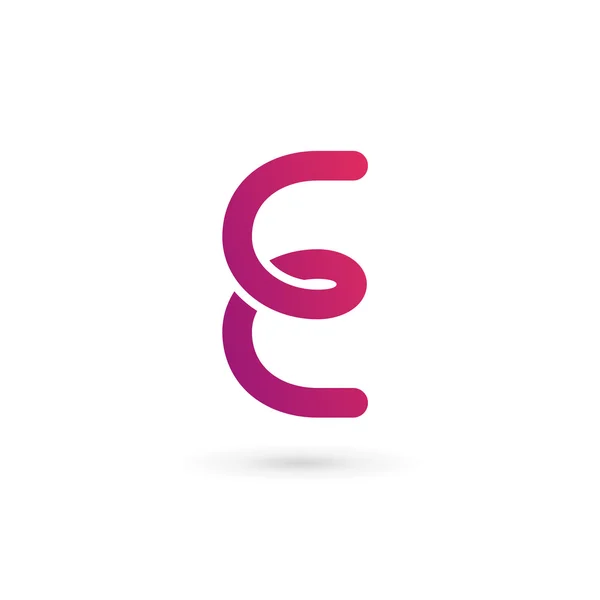 Letter E logo pictogram ontwerp template elementen — Stockvector