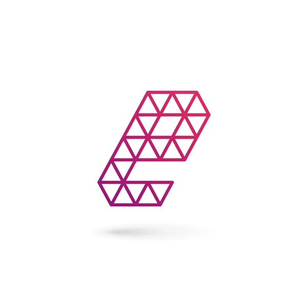 Lettre E éléments de modèle de conception icône logo — Image vectorielle