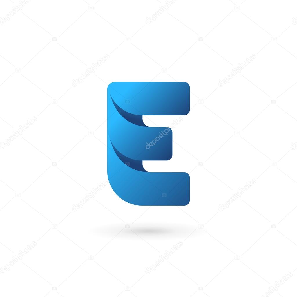 Letter E logo icon design template element