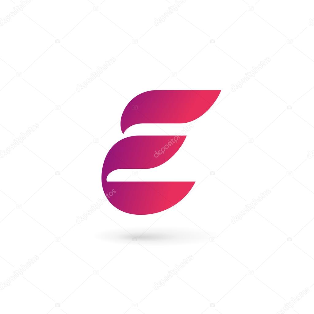 Letter E logo icon design template element