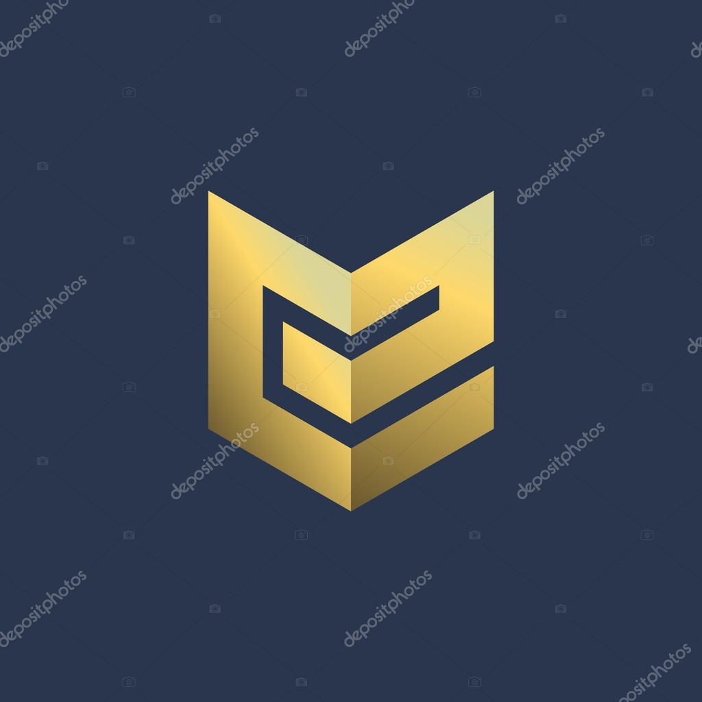 Letter E shield logo icon design template elements