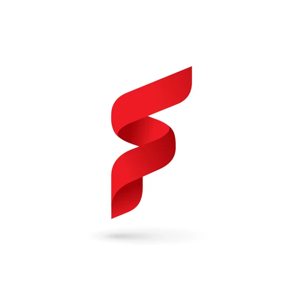 Letter F logo pictogram ontwerp template elementen — Stockvector