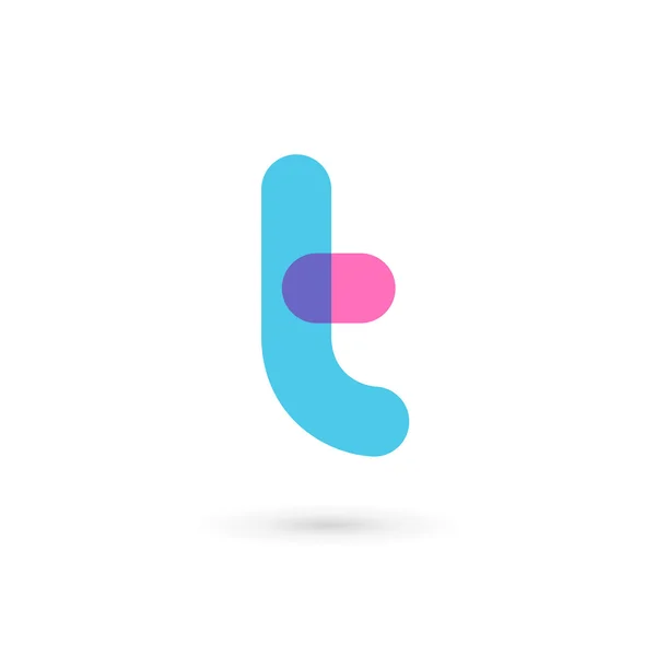 Letra T logotipo ícone design elementos de modelo — Vetor de Stock