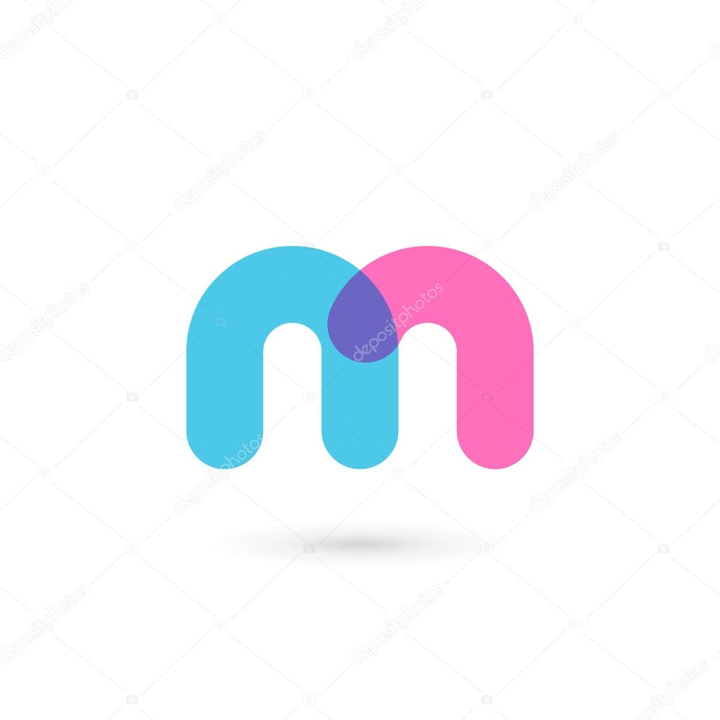Letter M logo icon design template elements