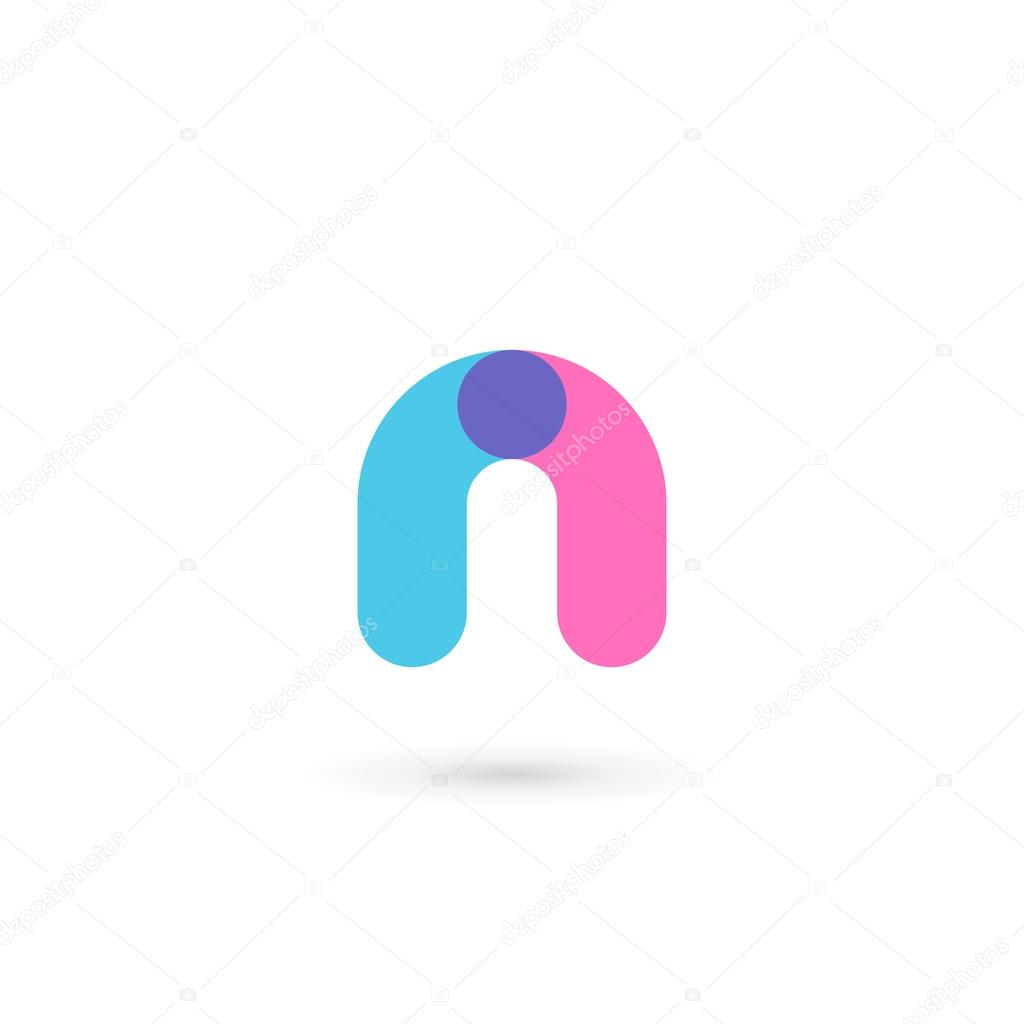 Letter N logo icon design template elements