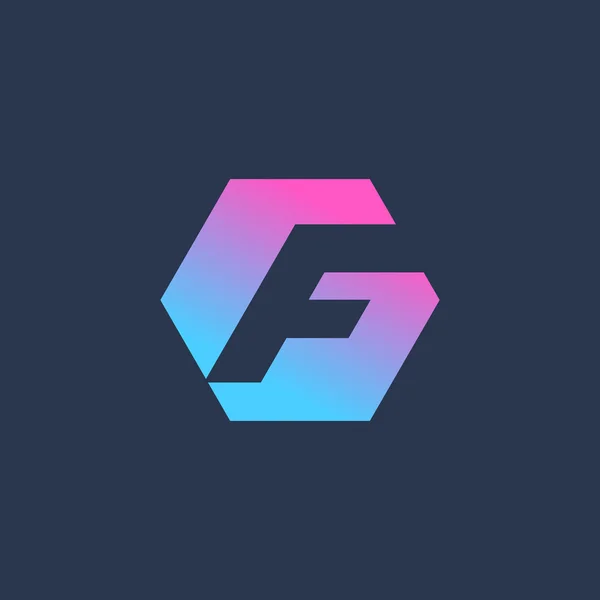 Carta F logotipo ícone design elementos de modelo —  Vetores de Stock