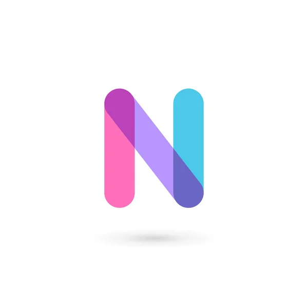 Літера n елементів шаблону дизайну логотипу — стоковий вектор