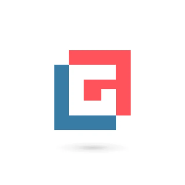 G betű logó ikon design sablon elemek — Stock Vector