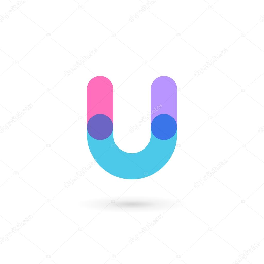 Letter U logo icon design template elements