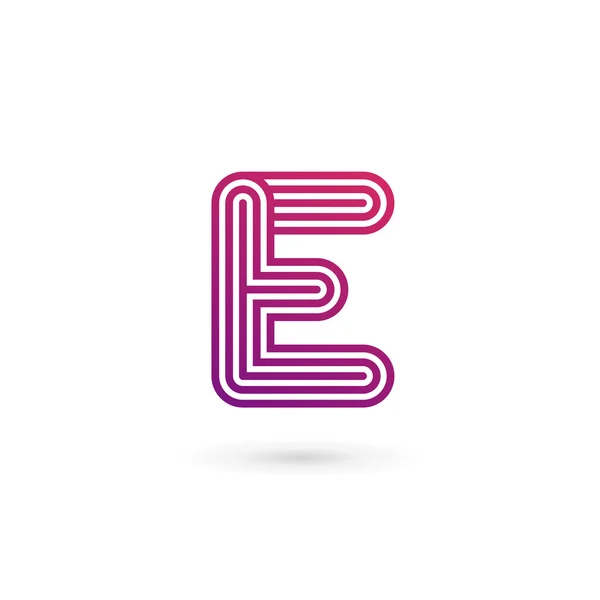 Carta E logotipo ícone design elementos de modelo —  Vetores de Stock