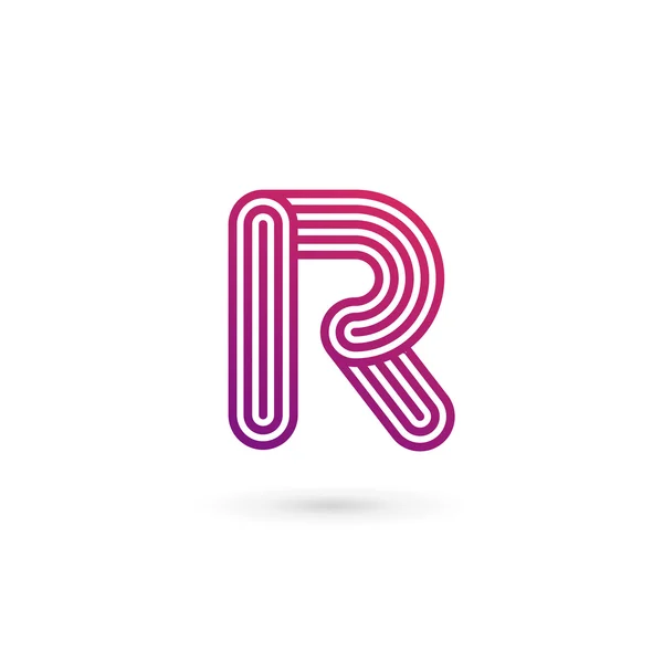 Letter R logo icon design template elements Vector Graphics