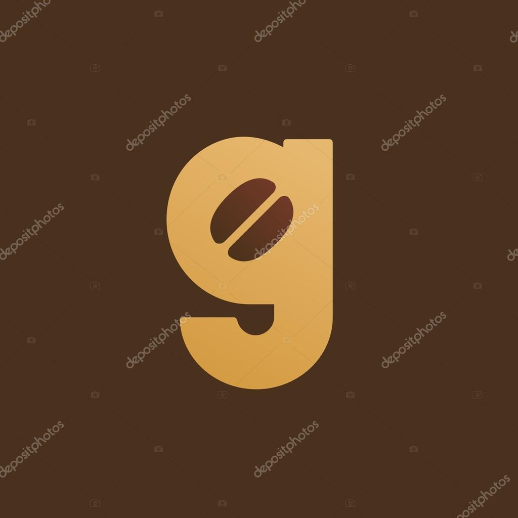 Letter G coffee logo icon design template elements
