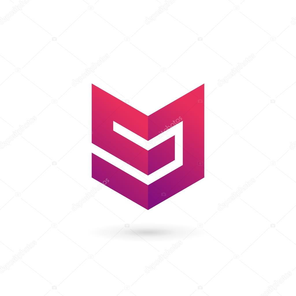 Letter G number 9 shield logo icon design template elements