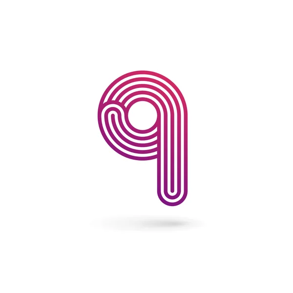 Carta Q logotipo ícone design elementos de modelo — Vetor de Stock